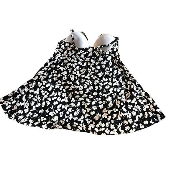 1pc Swimsuit Shape Solver Black/White Womens Plus 24W* - Picture 6 of 12